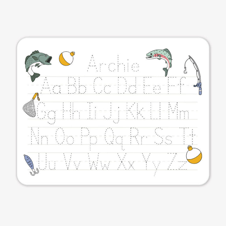 catch of the day personalized alphabet whiteboard for kids 