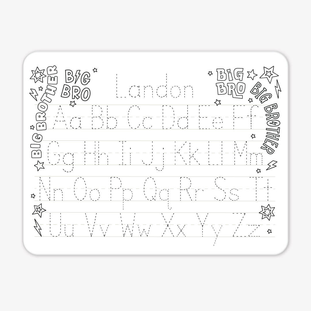 Kids Personalized Whiteboard | Big Bro