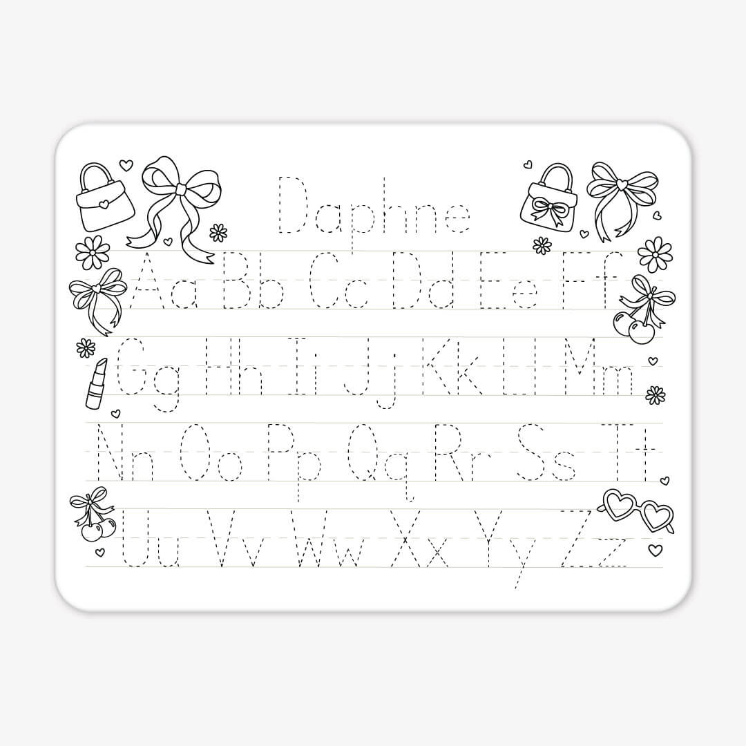 Kids Personalized Whiteboard | Material Girl