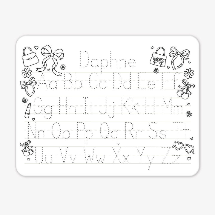 material girl personalized whiteboard for girls 