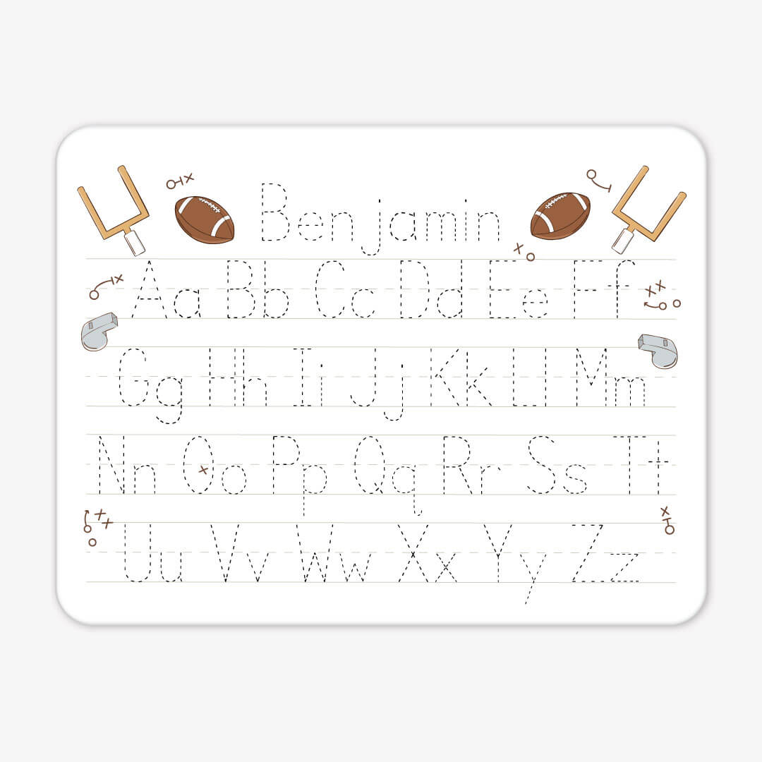 Kids Personalized Whiteboard | Tiny Touchdowns Neutral