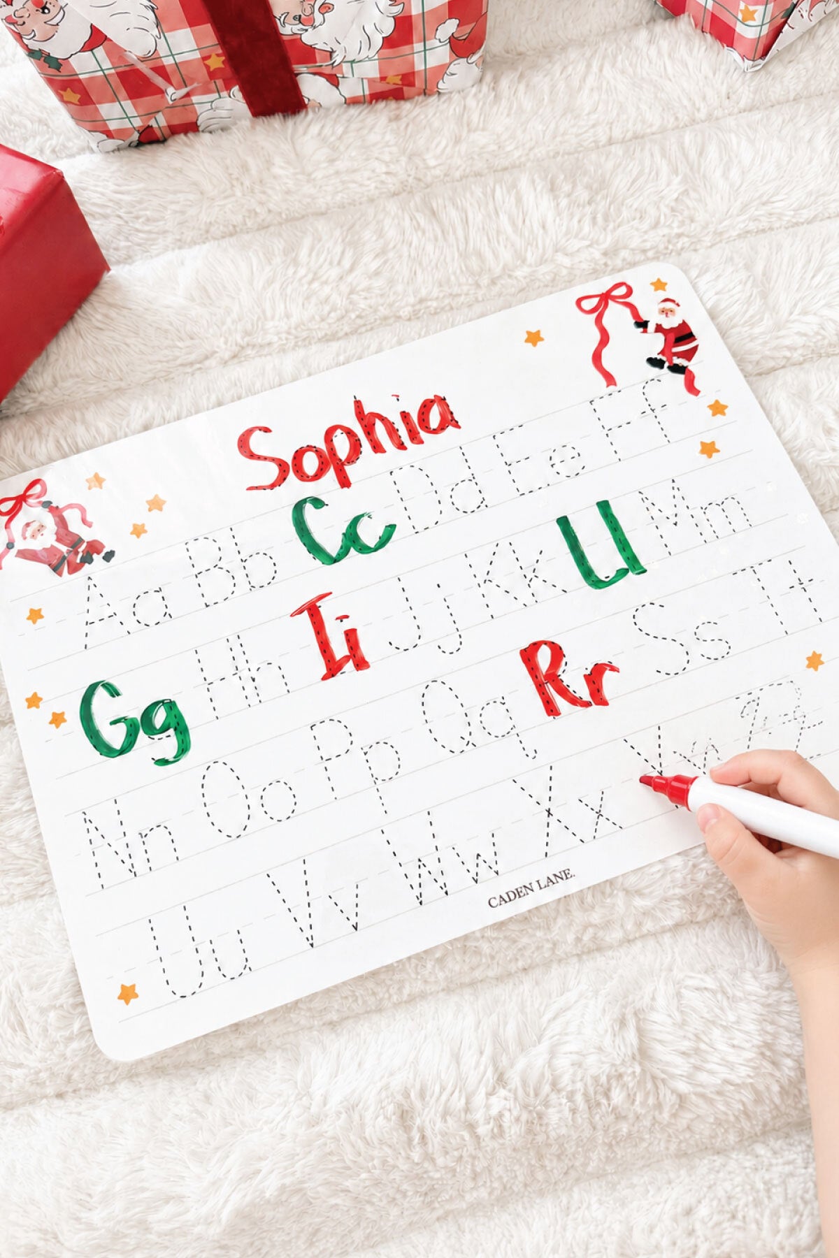 Personalized Christmas Whiteboard | Jolly Ribbons