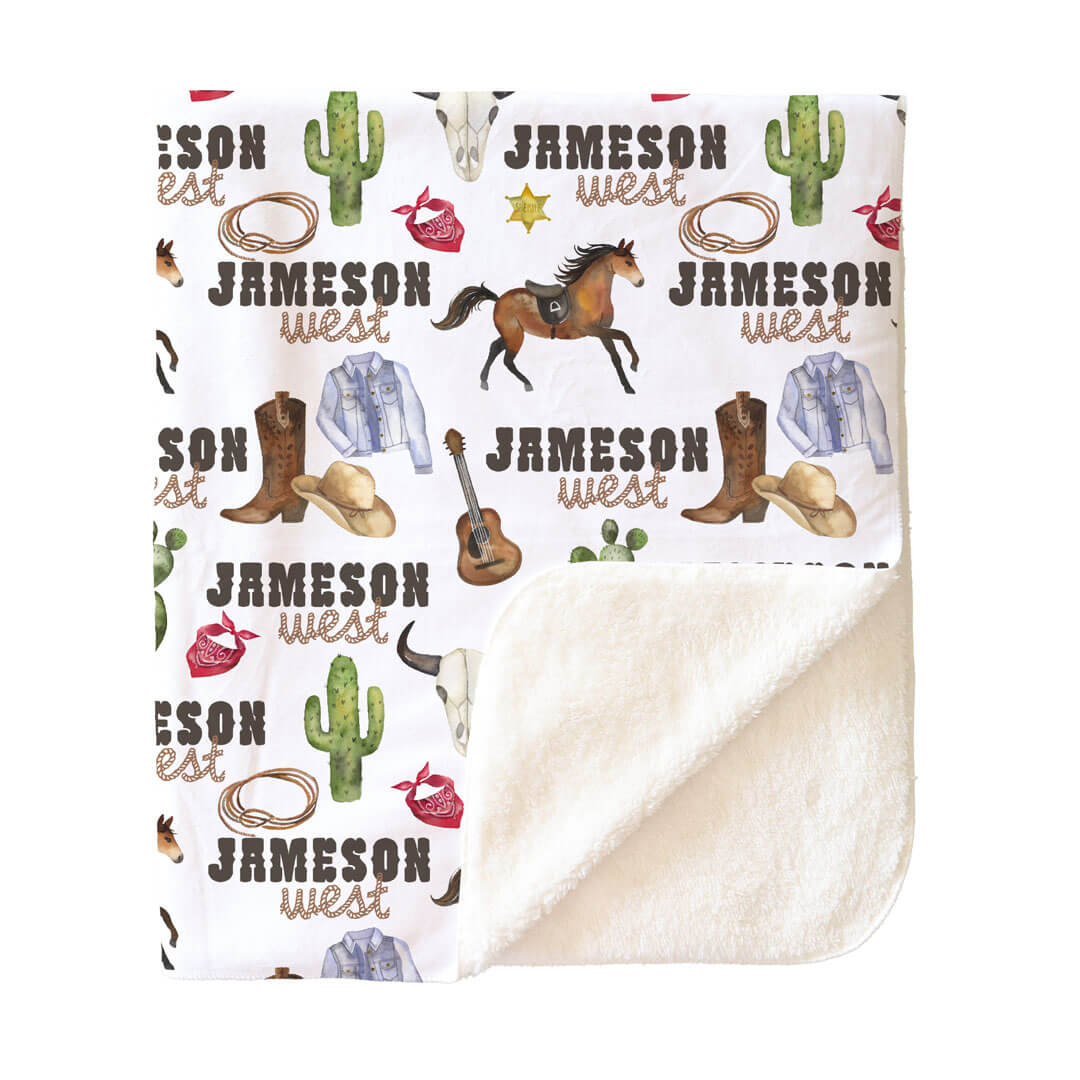 Wild West | Personalized Kids Blanket