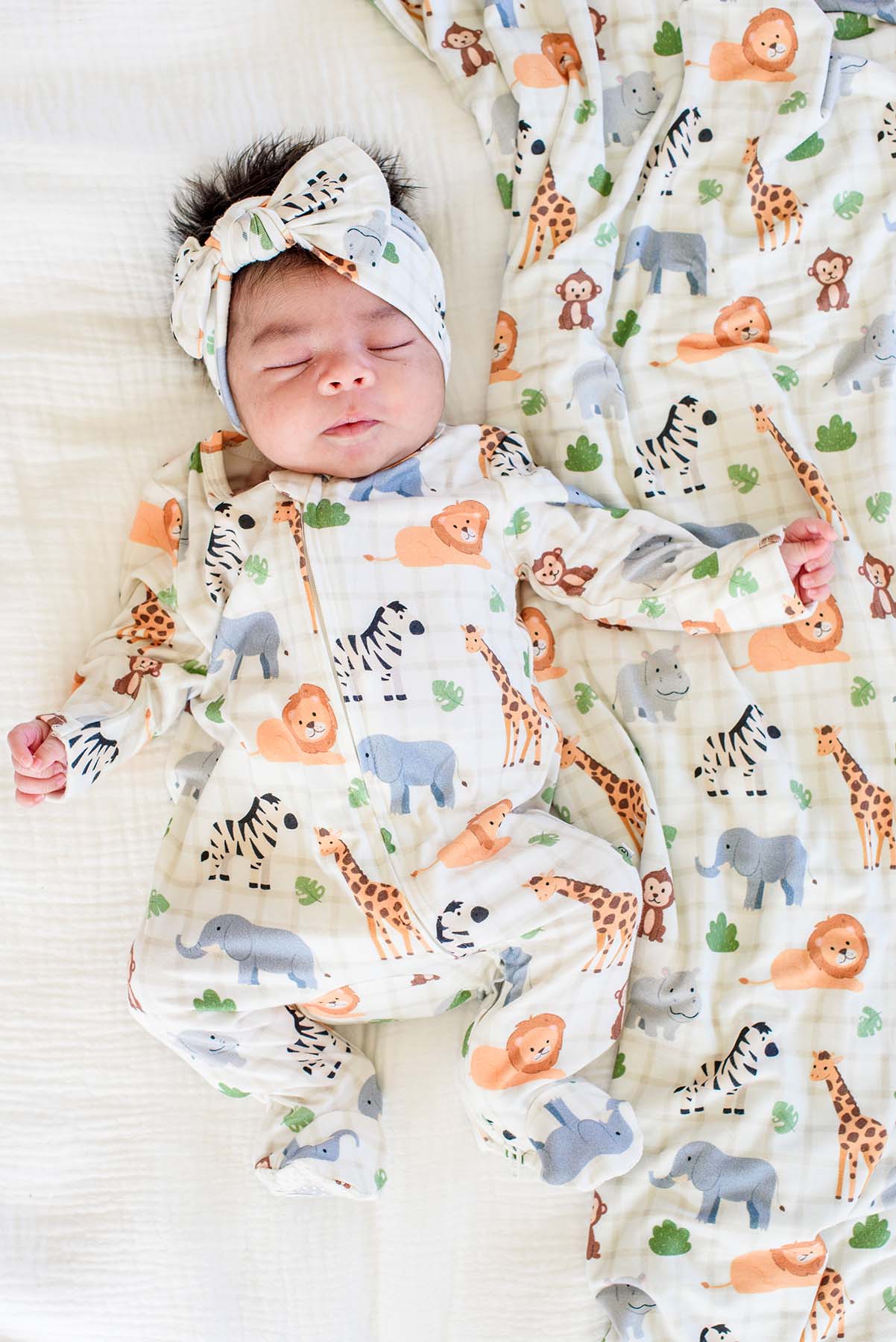 Bamboo Zipper Footie | Wild Child