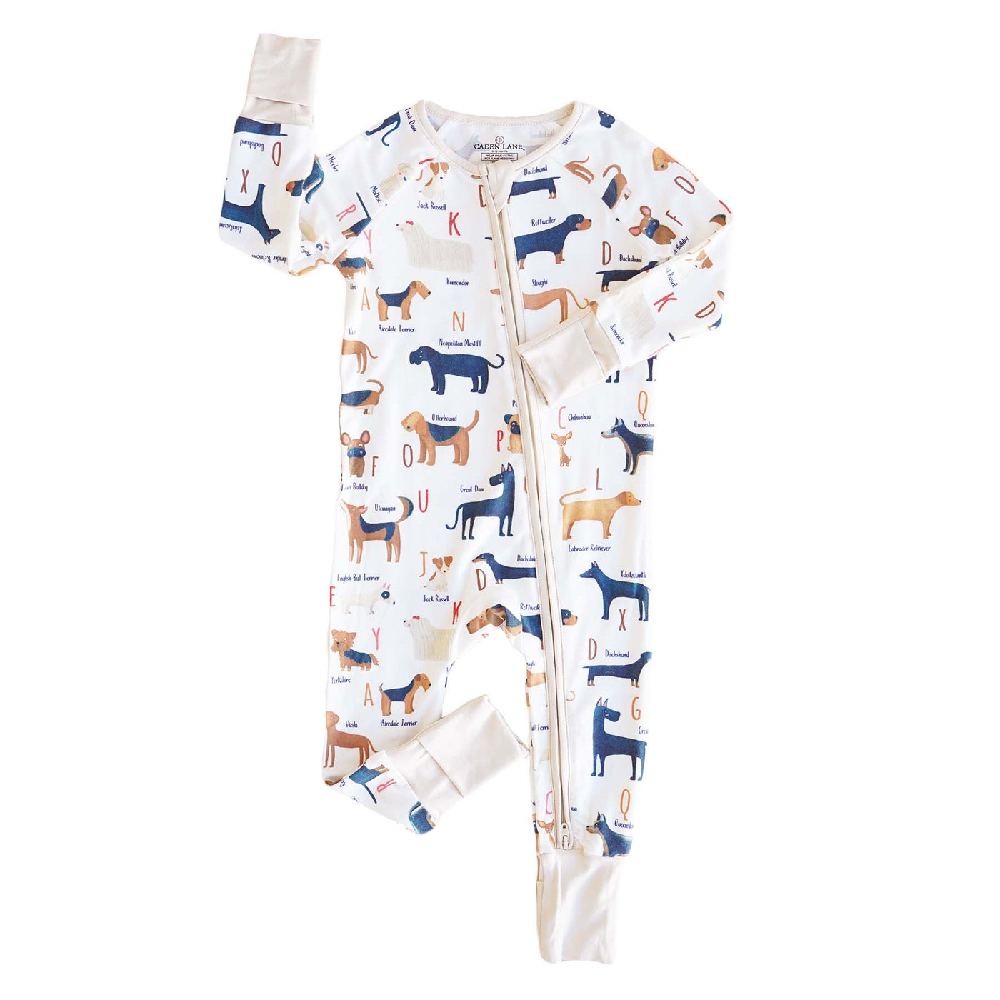 alphabet pajamas for babies with dogs 