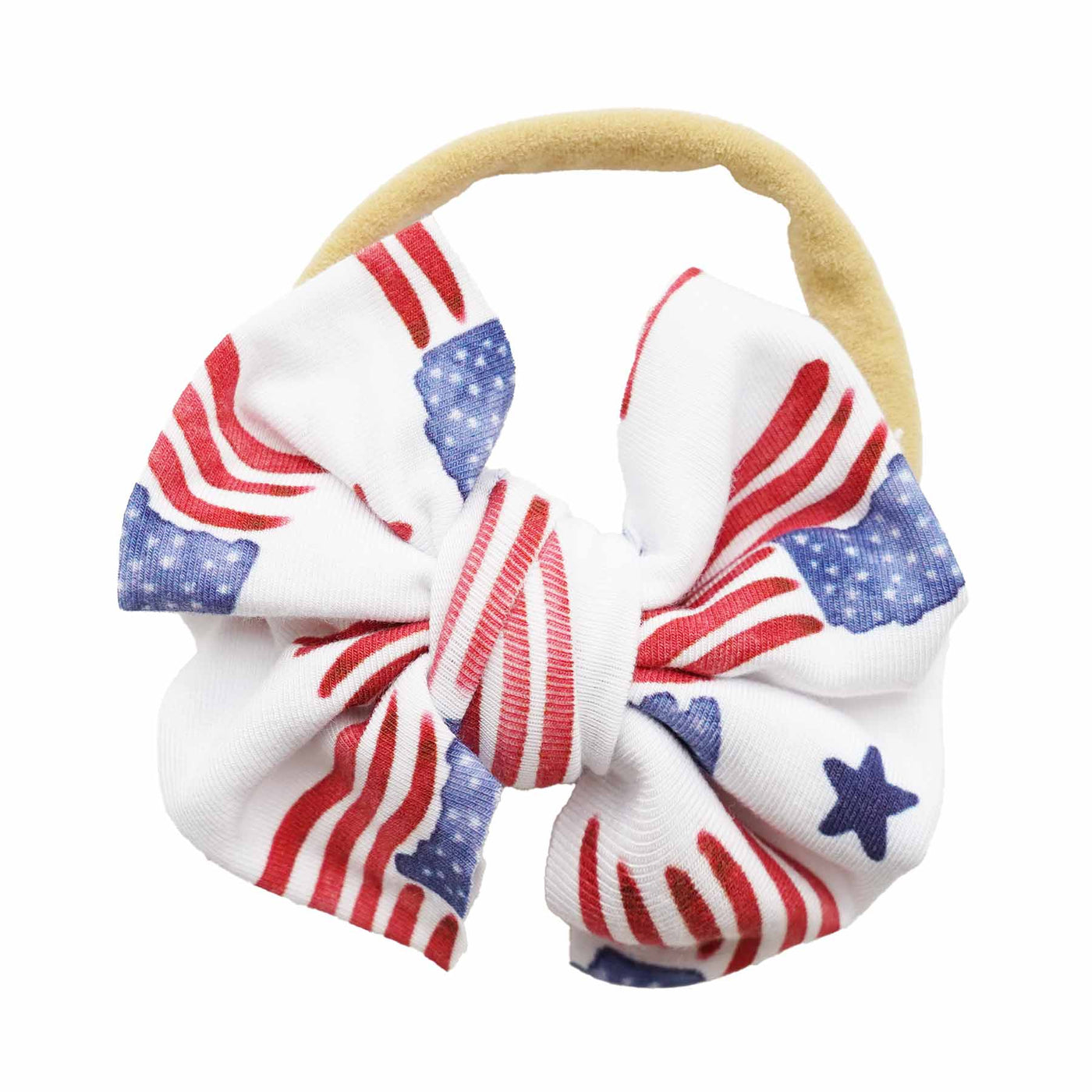 american flag bow headband for babies