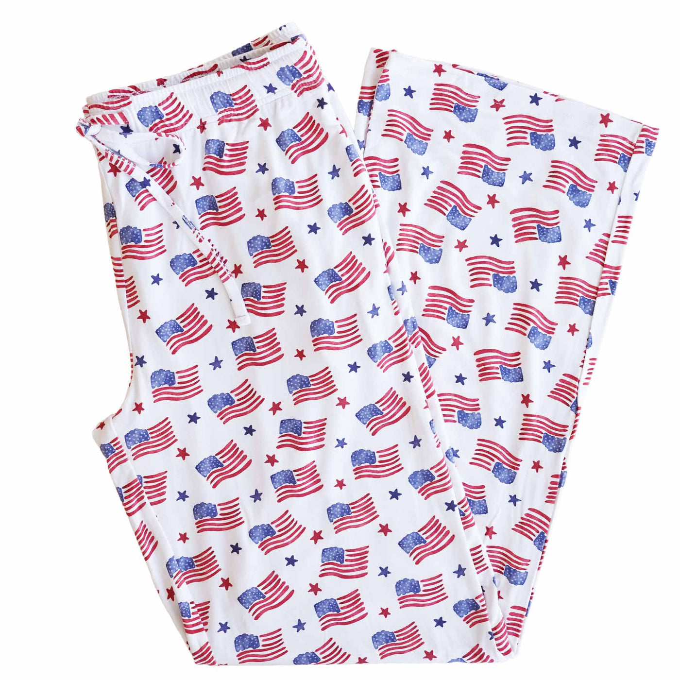 unisex adult lounge pajama pants with american flags 