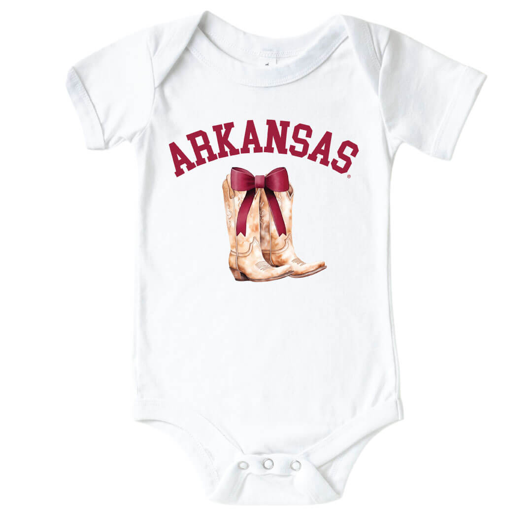 University of Arkansas | Football & Bows Graphic Bodysuit