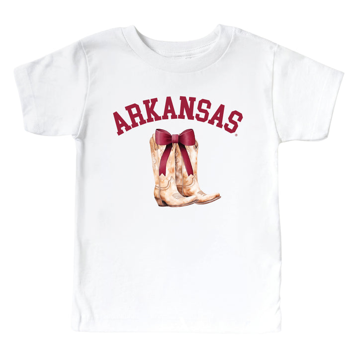 University of Arkansas | Football & Bows Kids Graphic Tee