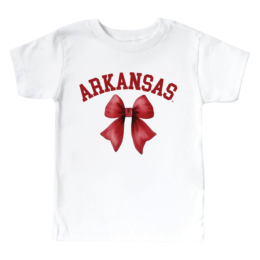 University of Arkansas | Football & Bows Kids Graphic Tee