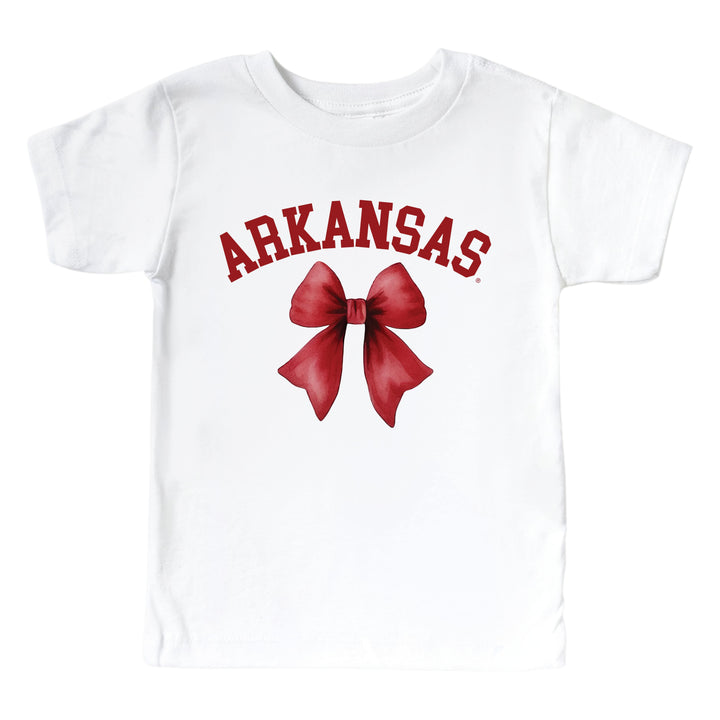 University of Arkansas | Football & Bows Kids Graphic Tee