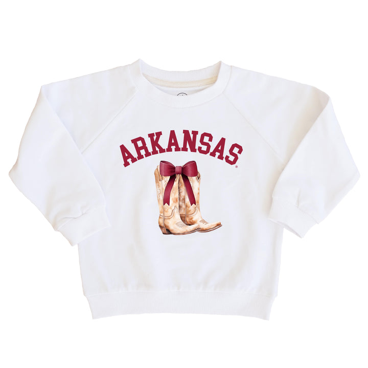 University of Arkansas | Football & Bows Kids Graphic Sweatshirts