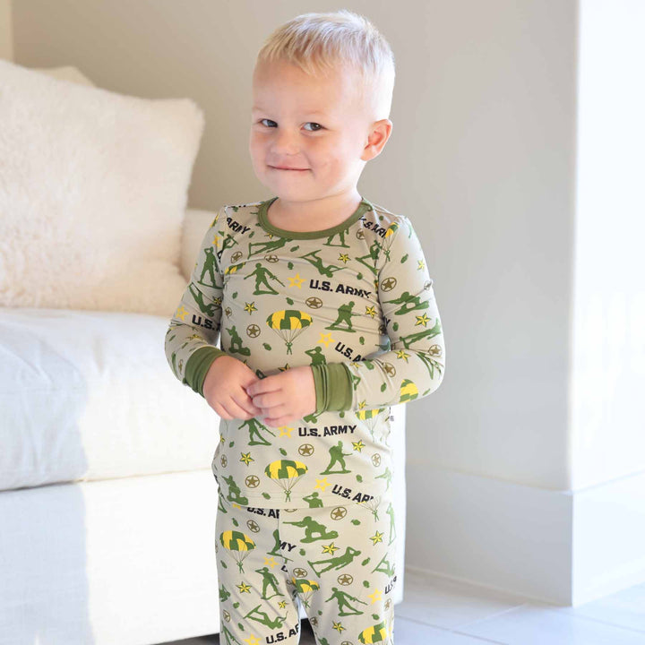 army soldier pajama set for kids 