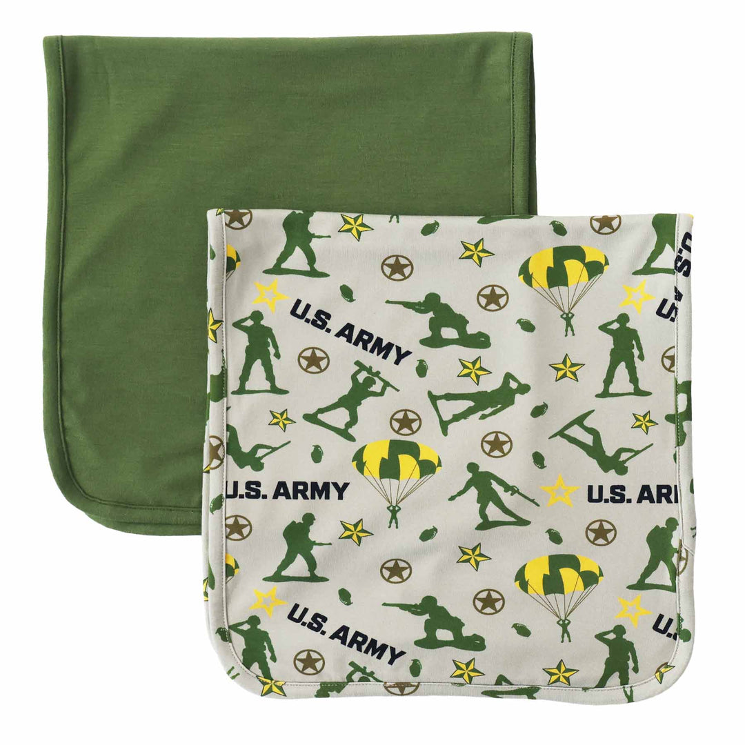 army burp cloth set