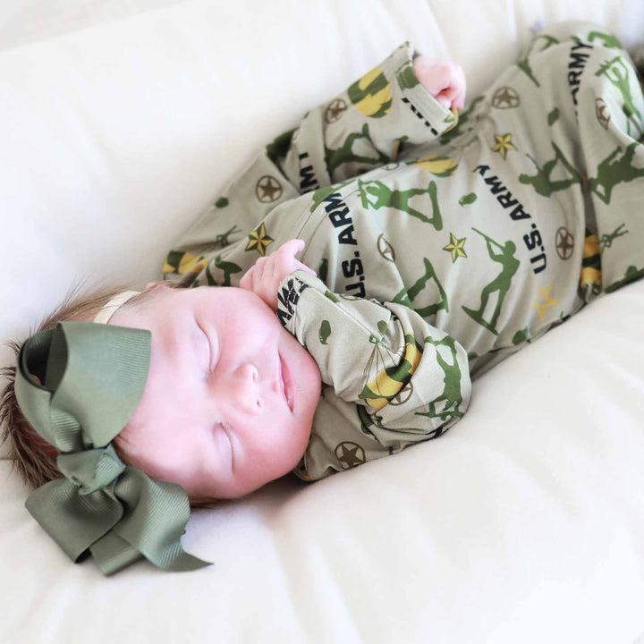 army baby footie 