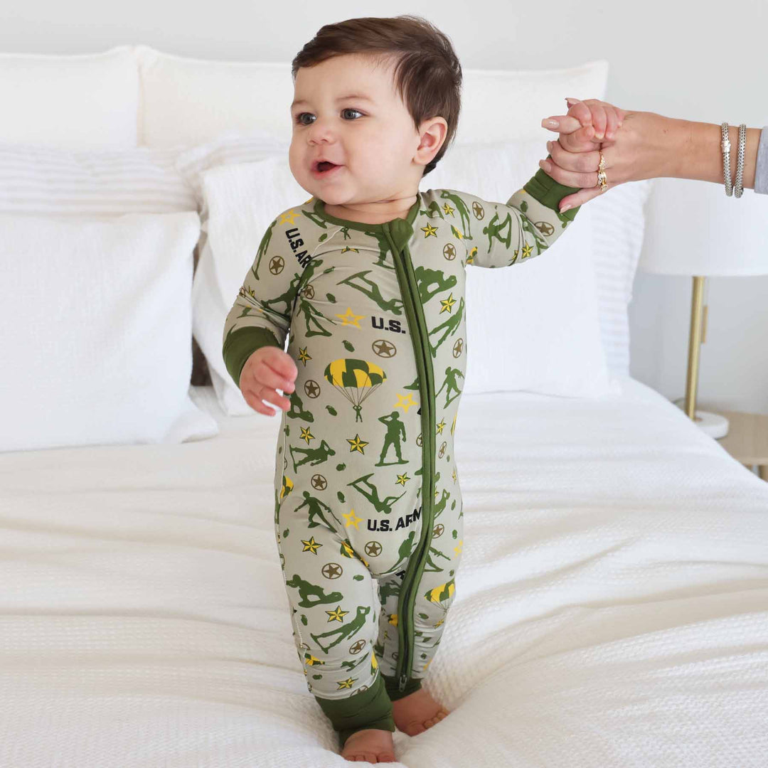 soldier romper pajama for babies