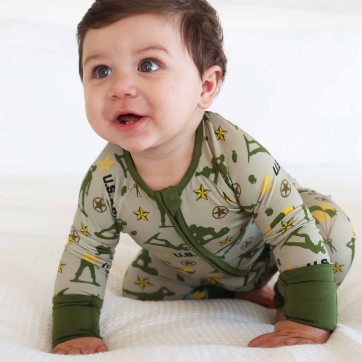 army baby pajamas