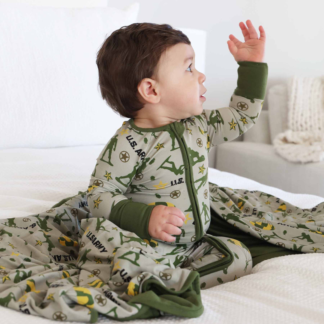 army baby pajama