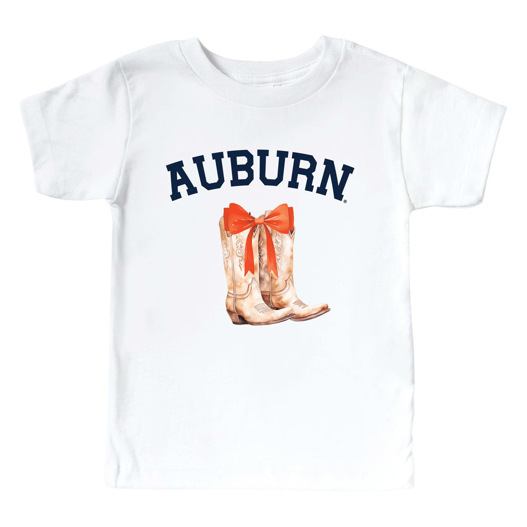 Auburn University | Footballs & Bows Kids Graphic Tee