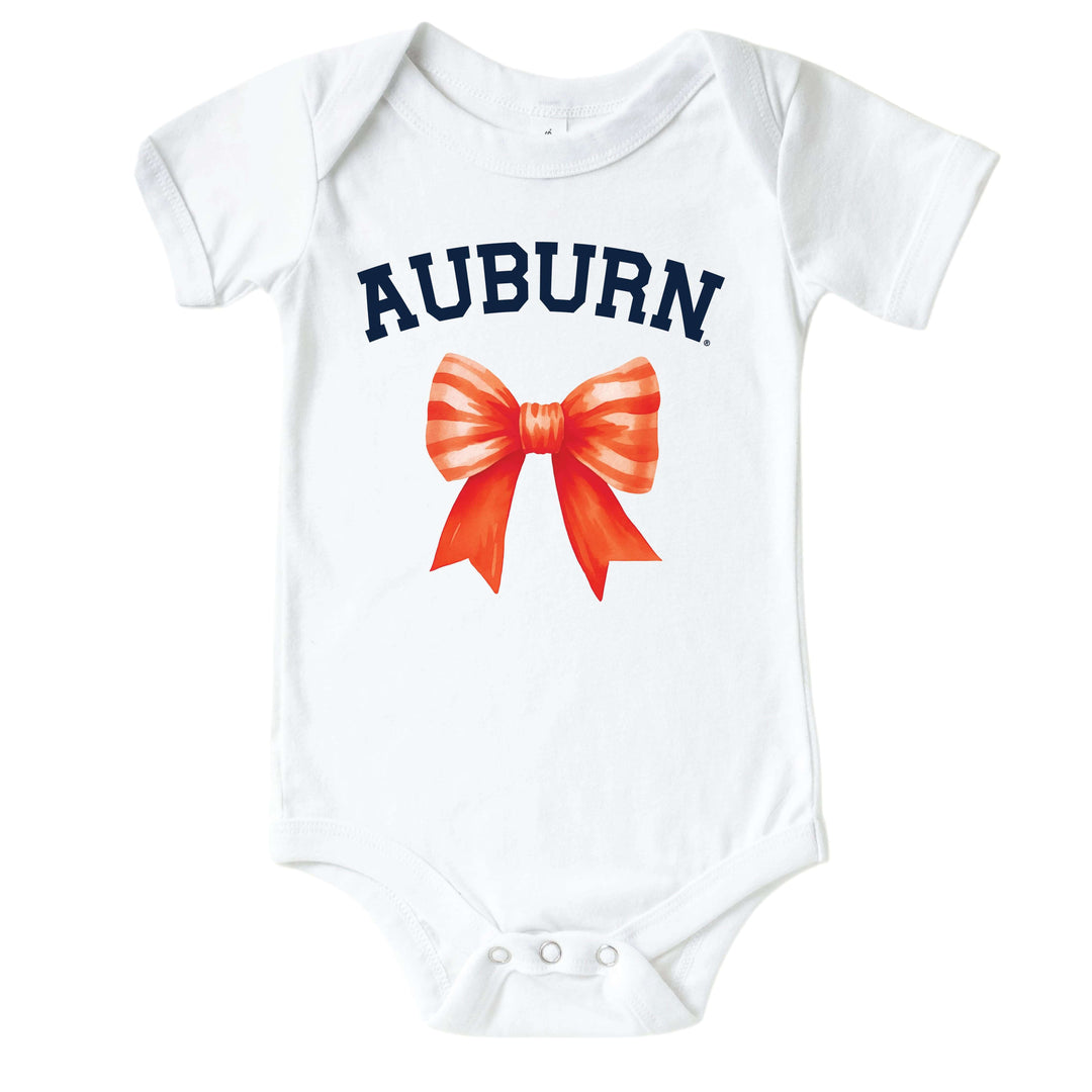 Auburn University | Footballs & Bows Graphic Bodysuit