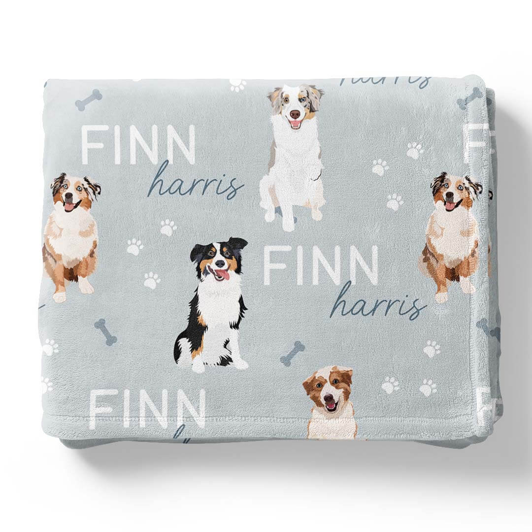 Personalized Blanket For Blanket With Puppies On It Personalized