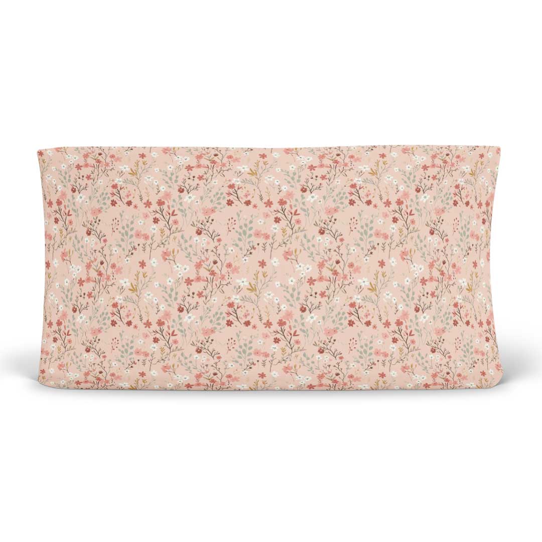 fall floral changing pad cover for babies