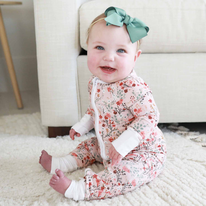 autumn blooms convertible zip romper