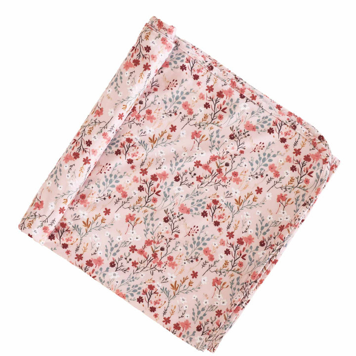 autumn blooms oversized swaddle blanket 