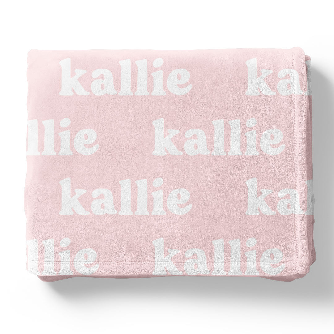 Perfectly Pink Personalized Color Blanket