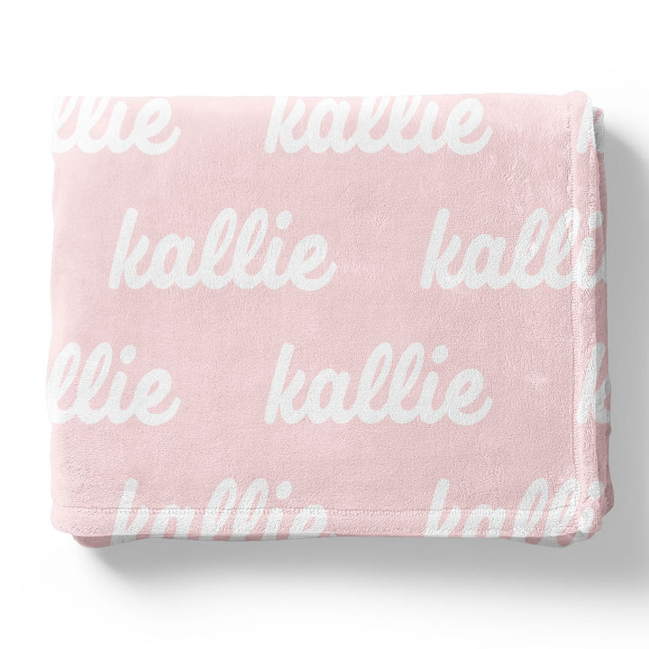 Perfectly Pink Personalized Color Blanket