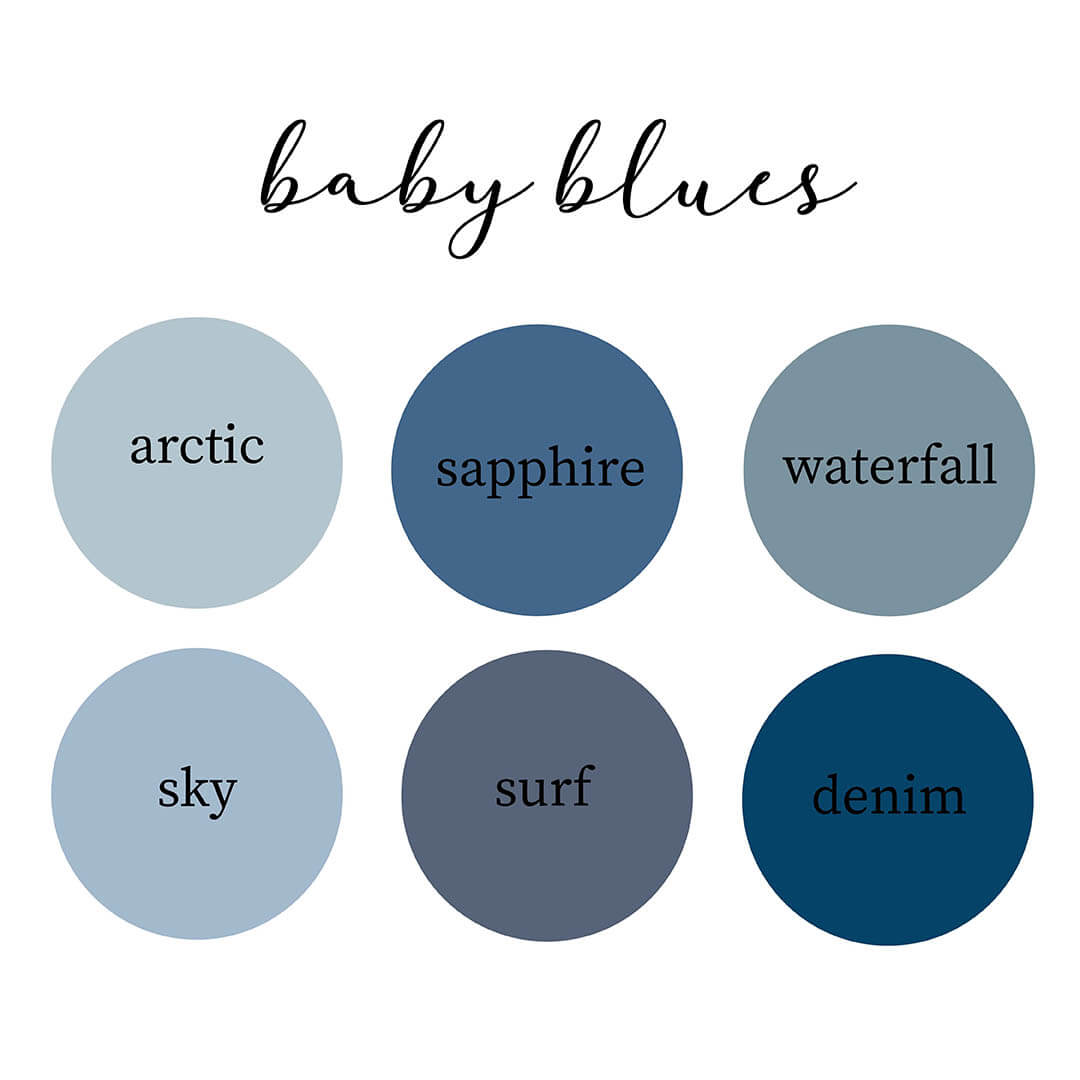 baby blues swatches