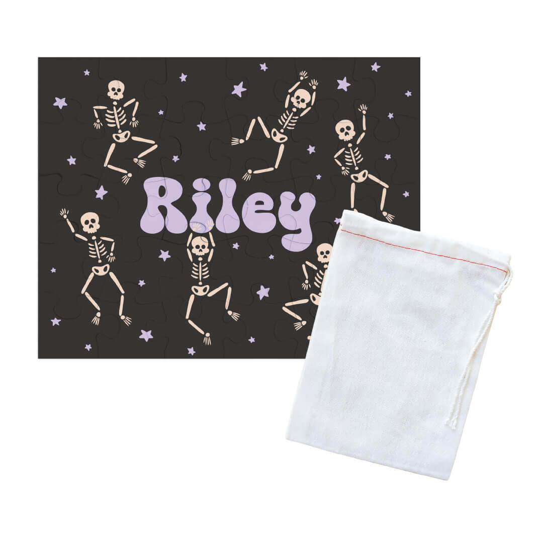 skeleton personalized name puzzle for kids 