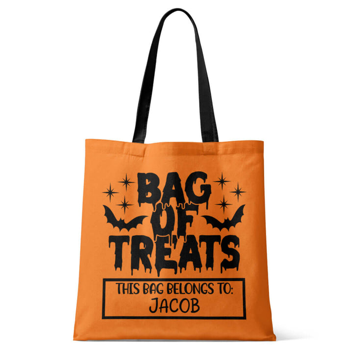 bag of treats personalized trick or treat bag