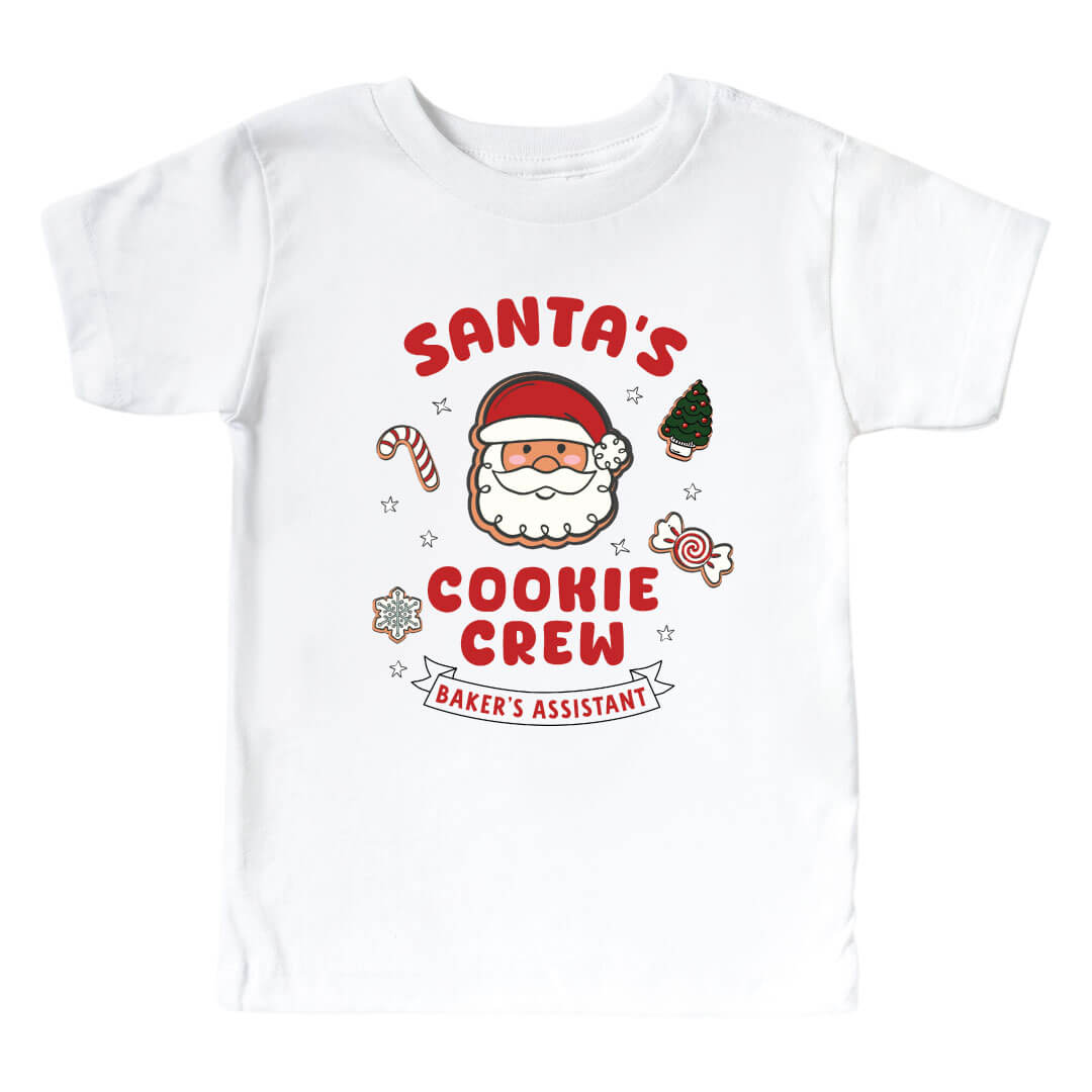 baker's assistance graphic tee for kids christmas