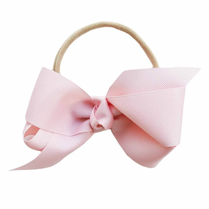 ribbon bow headband | ballet pink 