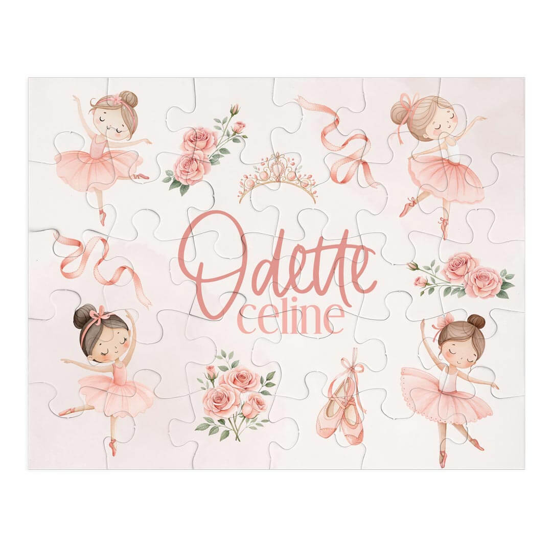 ballet themed personalized puzzle for kids 