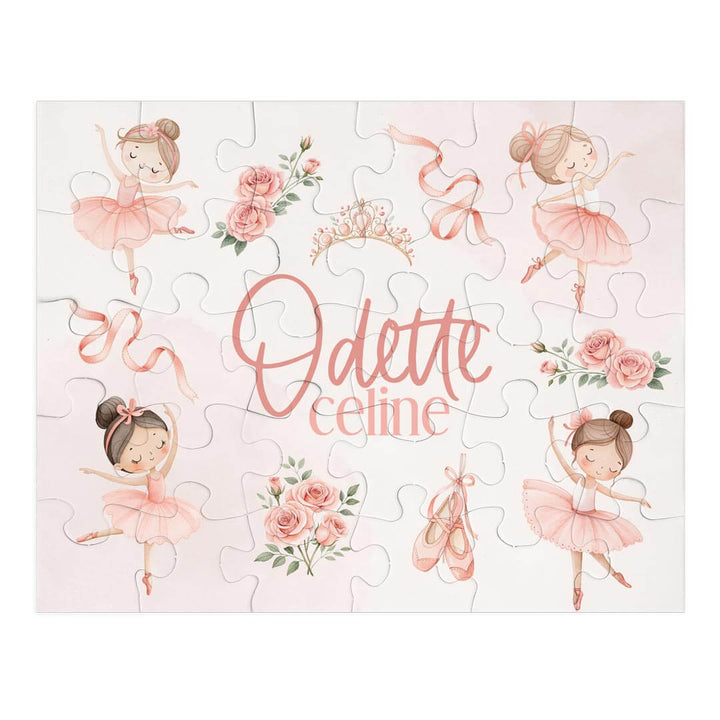 ballet themed personalized puzzle for kids 