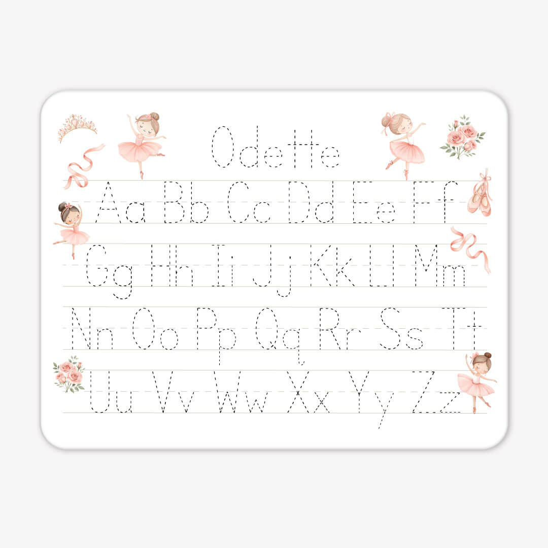 ballet personalized whiteboard for kids 