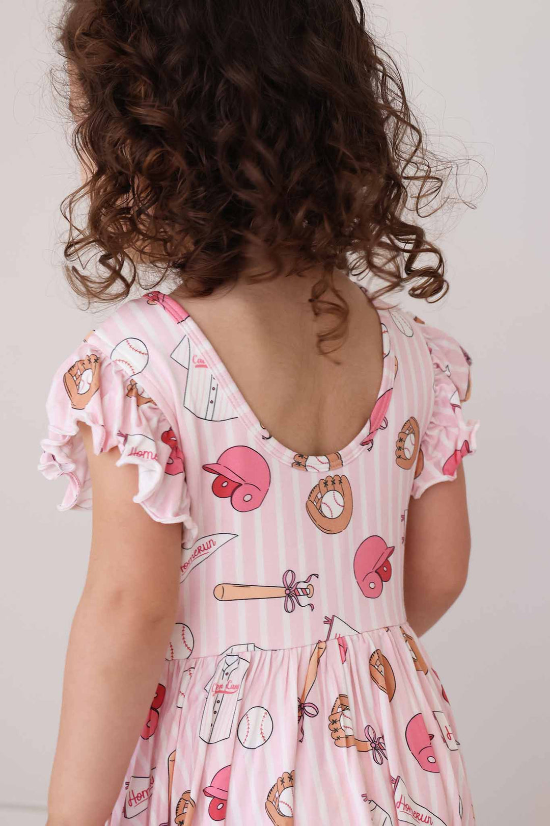 scoop back ballpark babes dress for girls 
