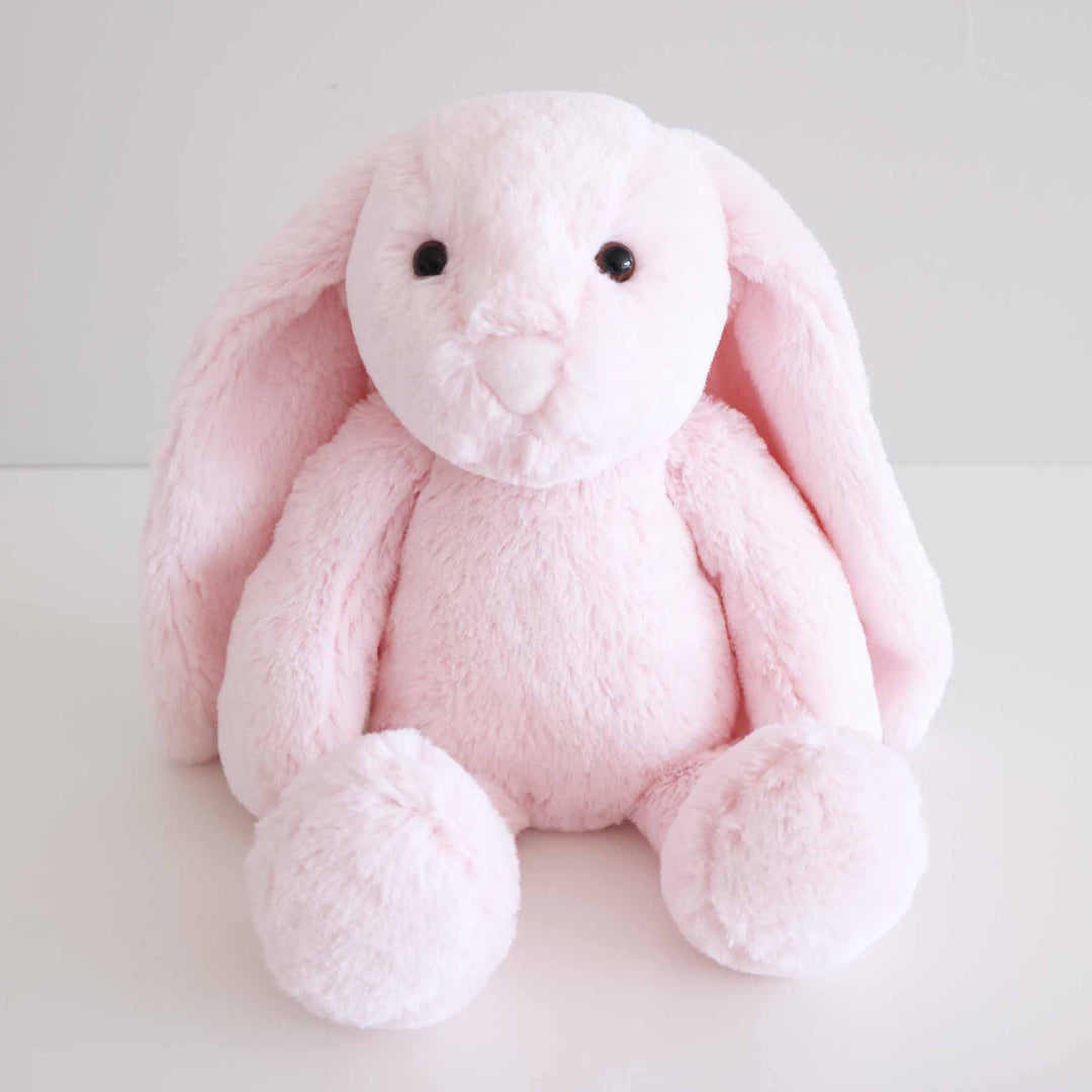 light pink bunny stuffed animal for kids 