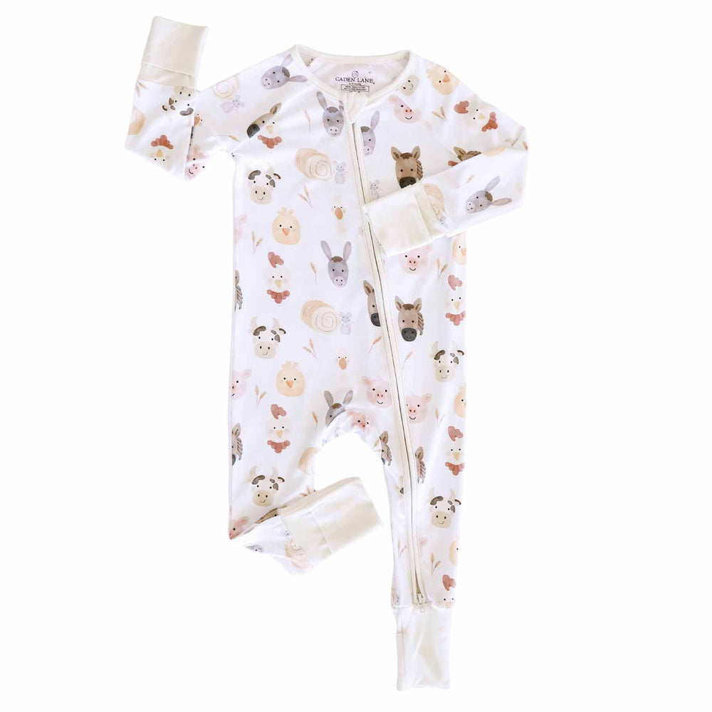 farm animal baby romper pajama