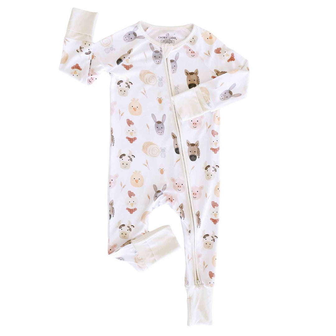 farm animal baby romper pajama