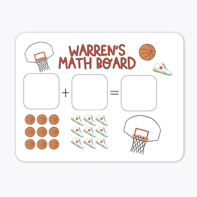 personalized whiteboard basketball themed 