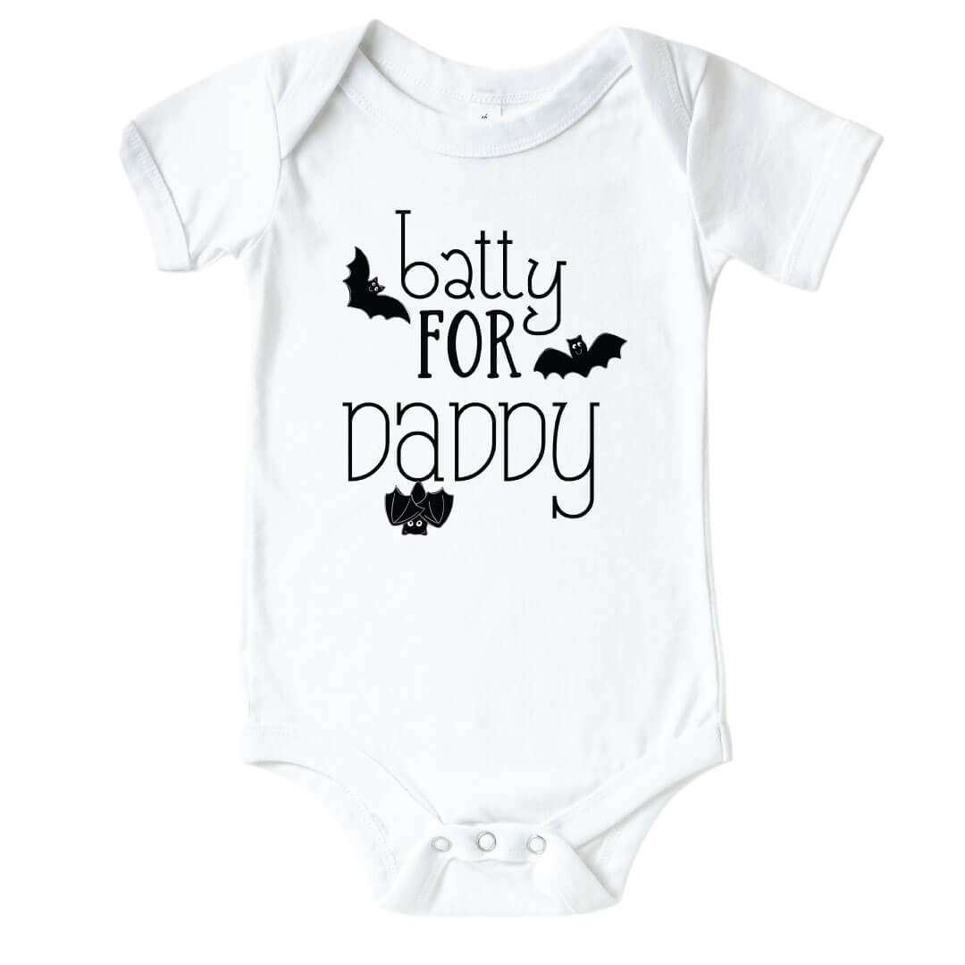 batty for daddy graphic bodysuit for babies 