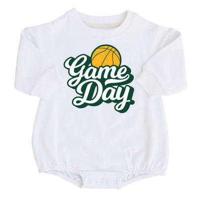 baylor game day basketball graphic sweatshirt bubble romper 