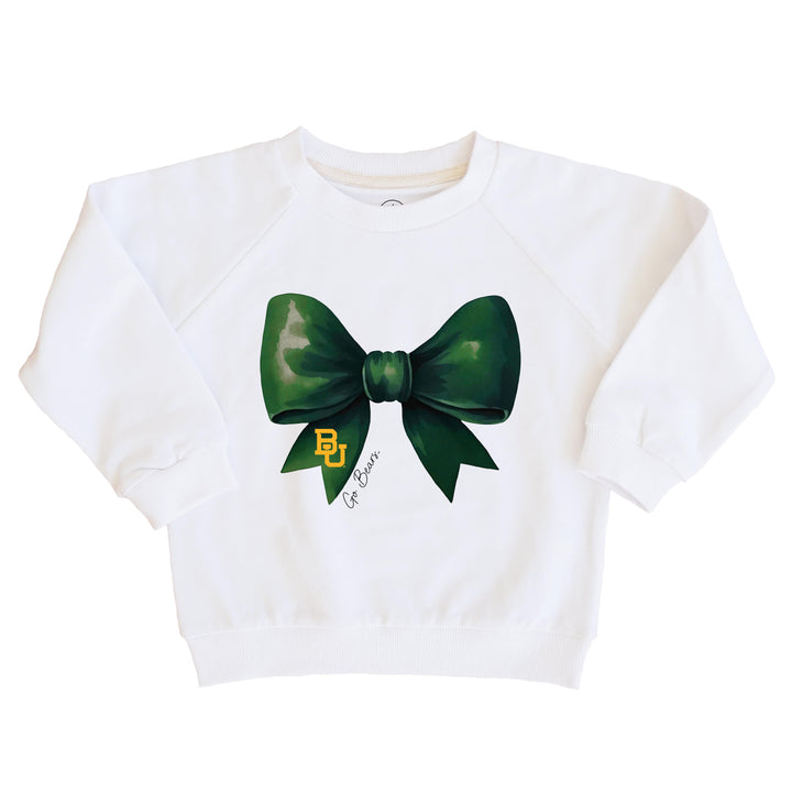 Baylor University | Footballs & Bows Kids Graphic Sweatshirts