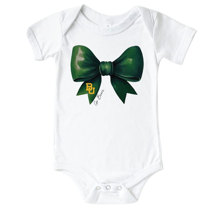 Baylor University | Footballs & Bows Graphic Bodysuit