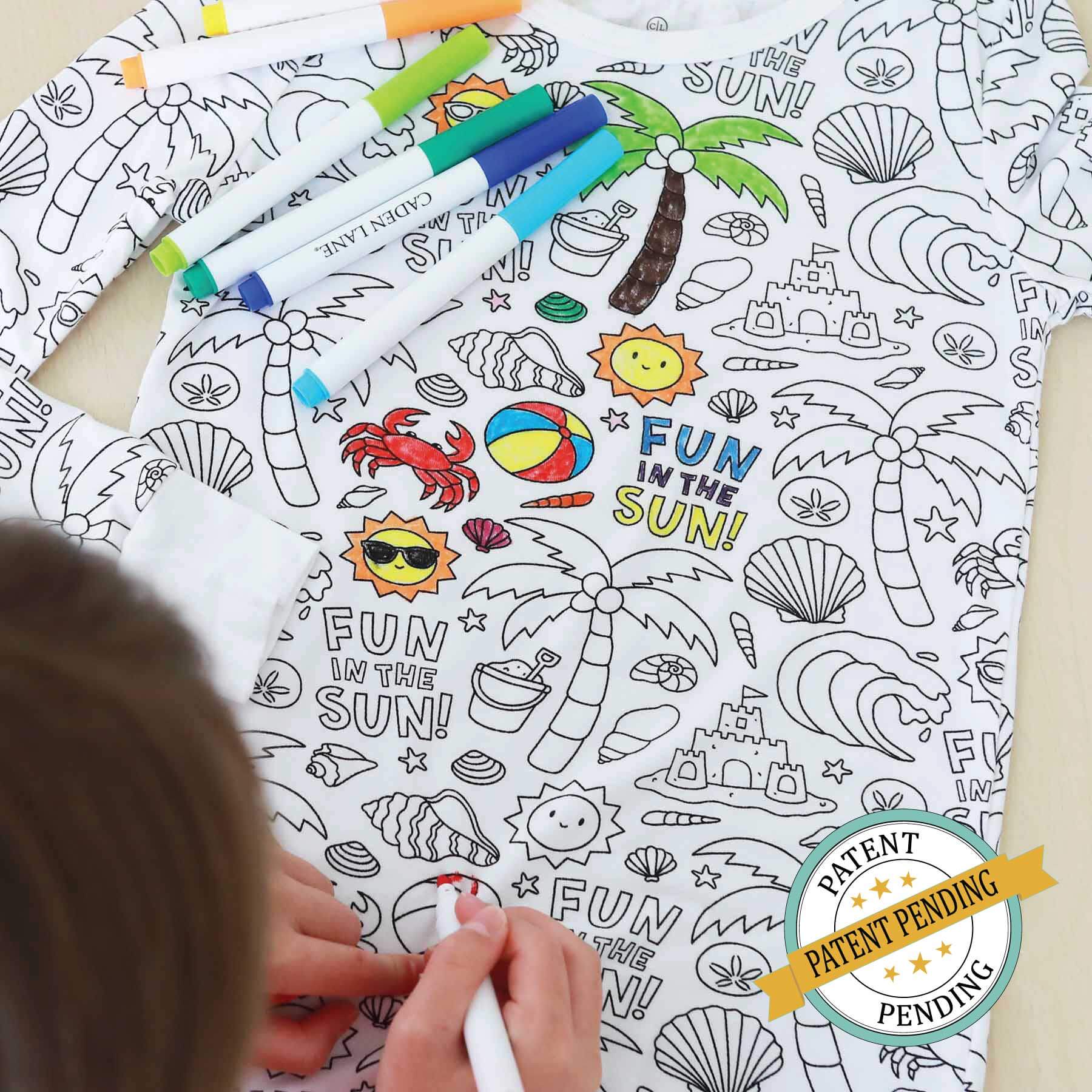 beach bash color me pajamas for kids