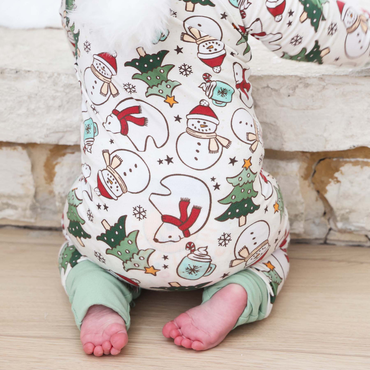 beary & bright christmas pajamas for toddlers