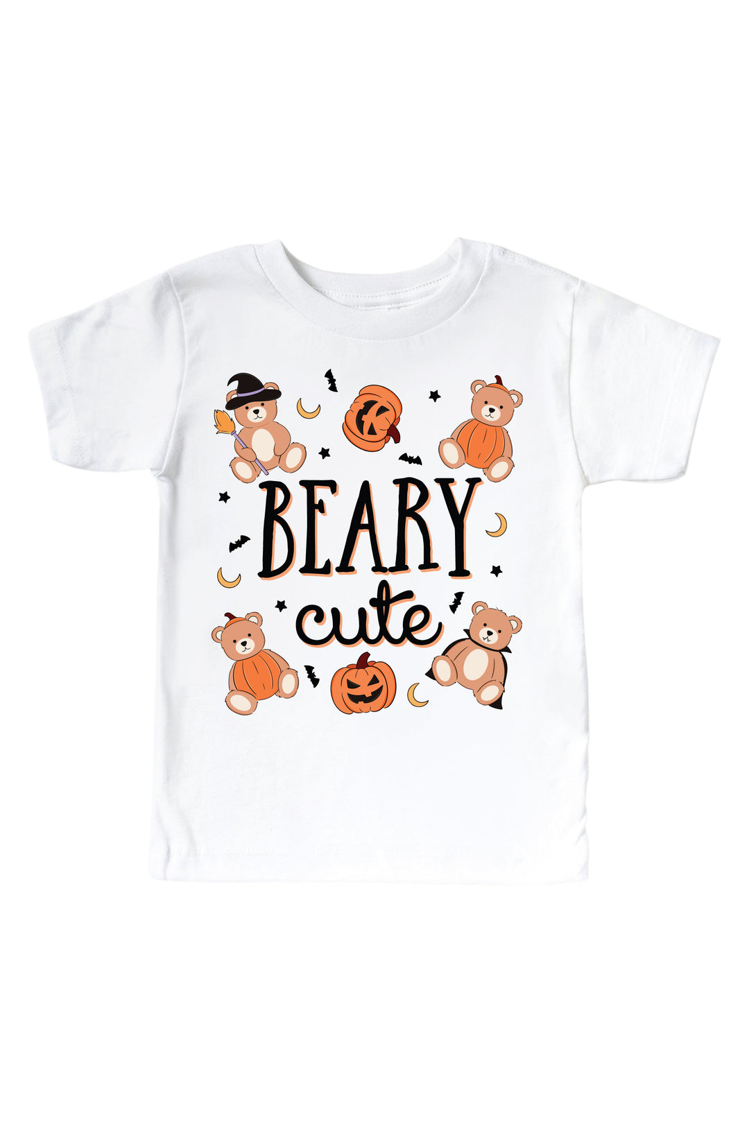 Beary Cute Graphic Bodysuit & Kids Tee | White